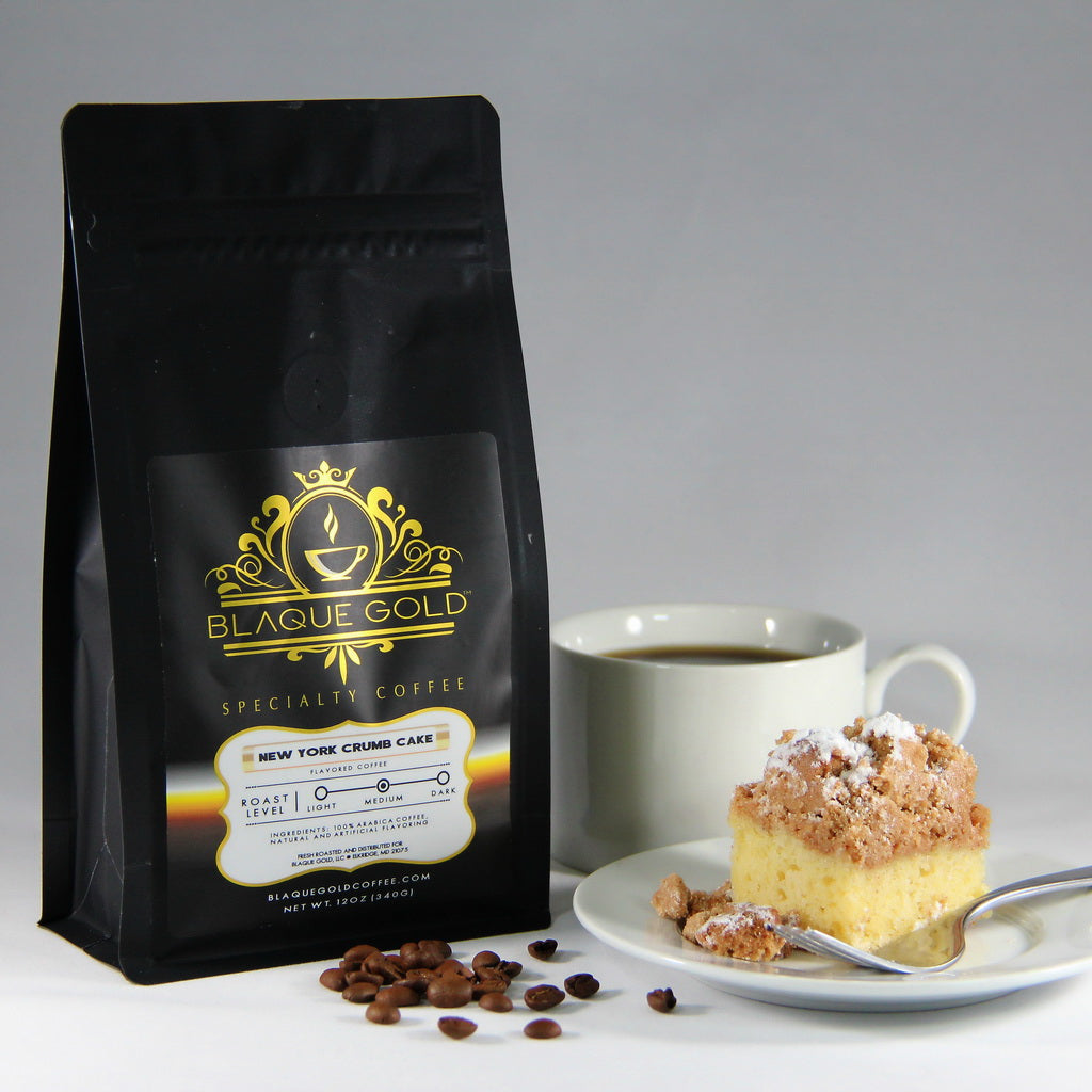 New York Crumb Cake Flavored Coffee Blaque Gold Coffee